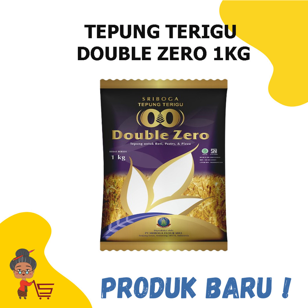 

TEPUNG TERIGU DOUBLE ZERO 1KG / TEPUNG TERIGU DOUBLE ZERO / TEPUNG TERIGU