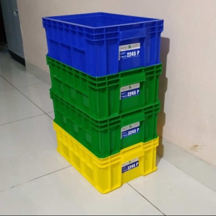 

Container Box 2245P Green Leaf / Krat Industri 2245 P Kotak Spare Part