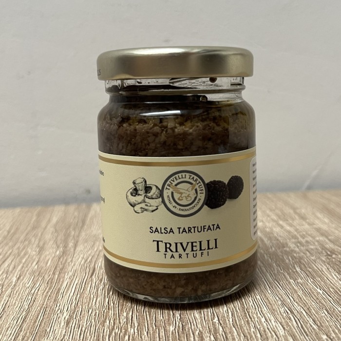 

Trivelli Truffle Sauce Tartufata 90gr - Tartufi Saus Truffle Hitam