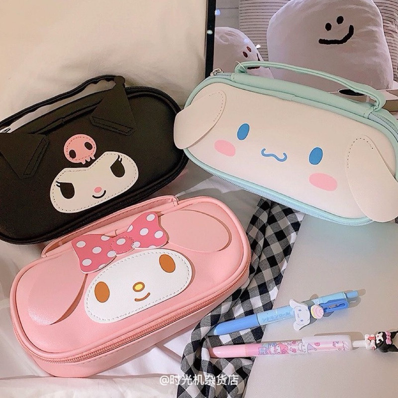 

Tempat Pensil Sanrio 3D PU Leather Kotak Pensil Melody Kuromi Cinamoroll
