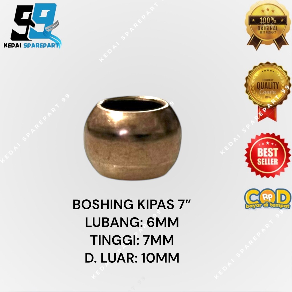 BOSHING BULAT KECIL BIBIR TIPIS 7 INCH / BOS KIPAS ANGIN MASPION 7"
