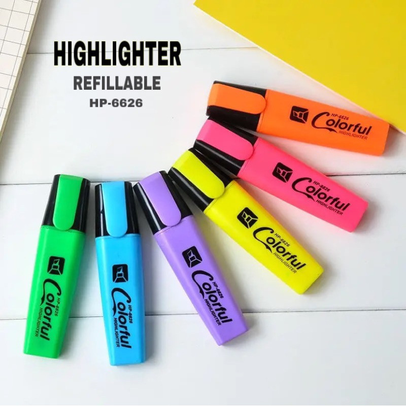 

HD Stabilo Highlighter Penanda Berwarna/ Highlighter Pen/ Penanda Tulisan