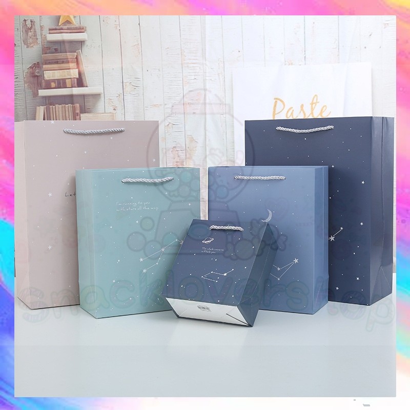 

Paper Bag Gift Cute / Paperbag Hadiah Motif Abstrak Bintang Stars
