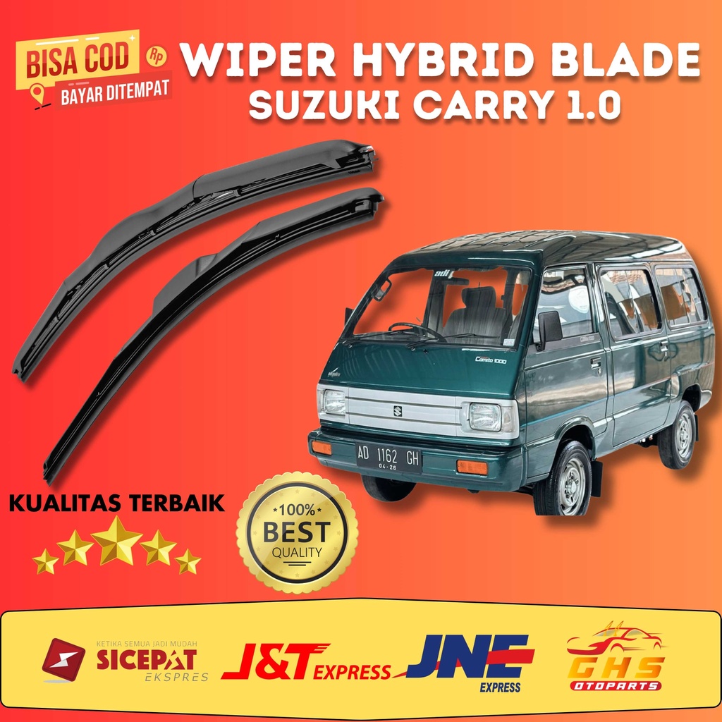 1 Set Wiper Kaca Mobil Hybrid Mobil Suzuki Carry 1.0 GHS Otoparts