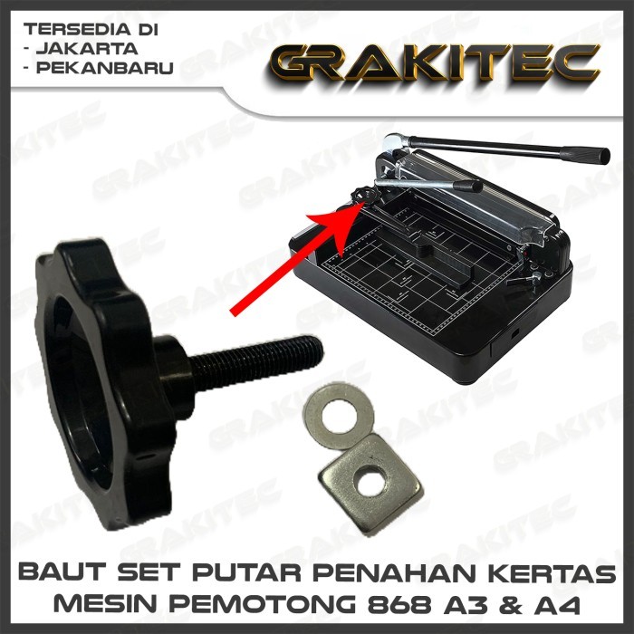 

Thosti SPAREPART MESIN PEMOTONG KERTAS - SET 868 A3 & A4