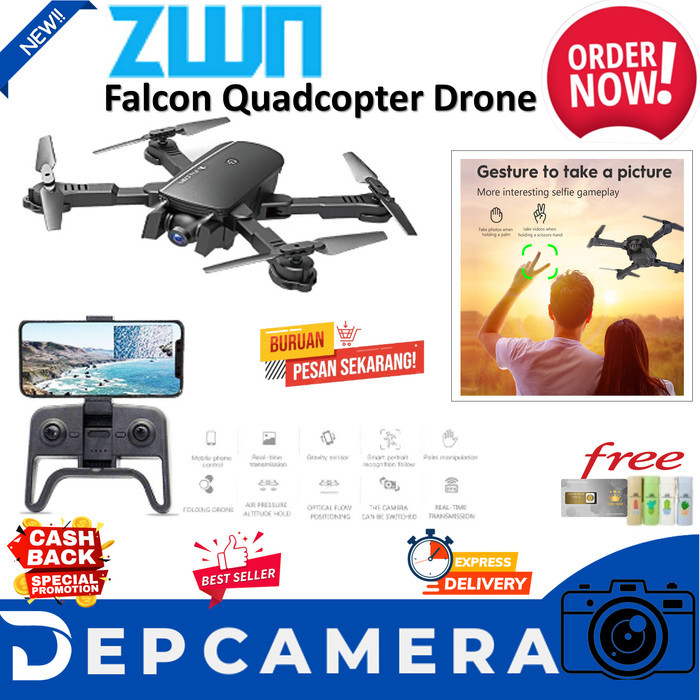 ZWN 1808 Falcon Quadcopter Drone R8 WiFi FPV Dual Camera 1080p