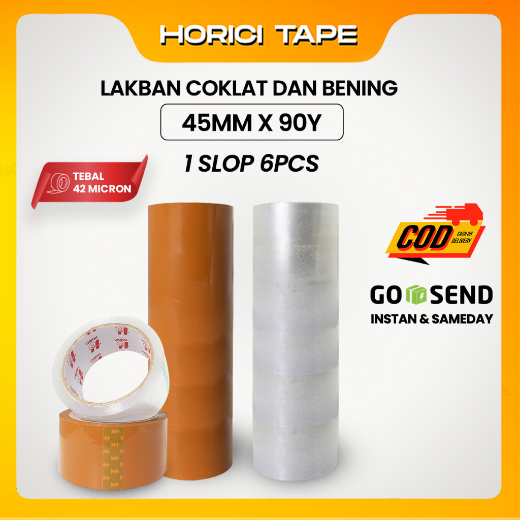 

YOULIAN Lakban 42Micron 45MM*90Y tape murah super clear lakban bening dan coklat