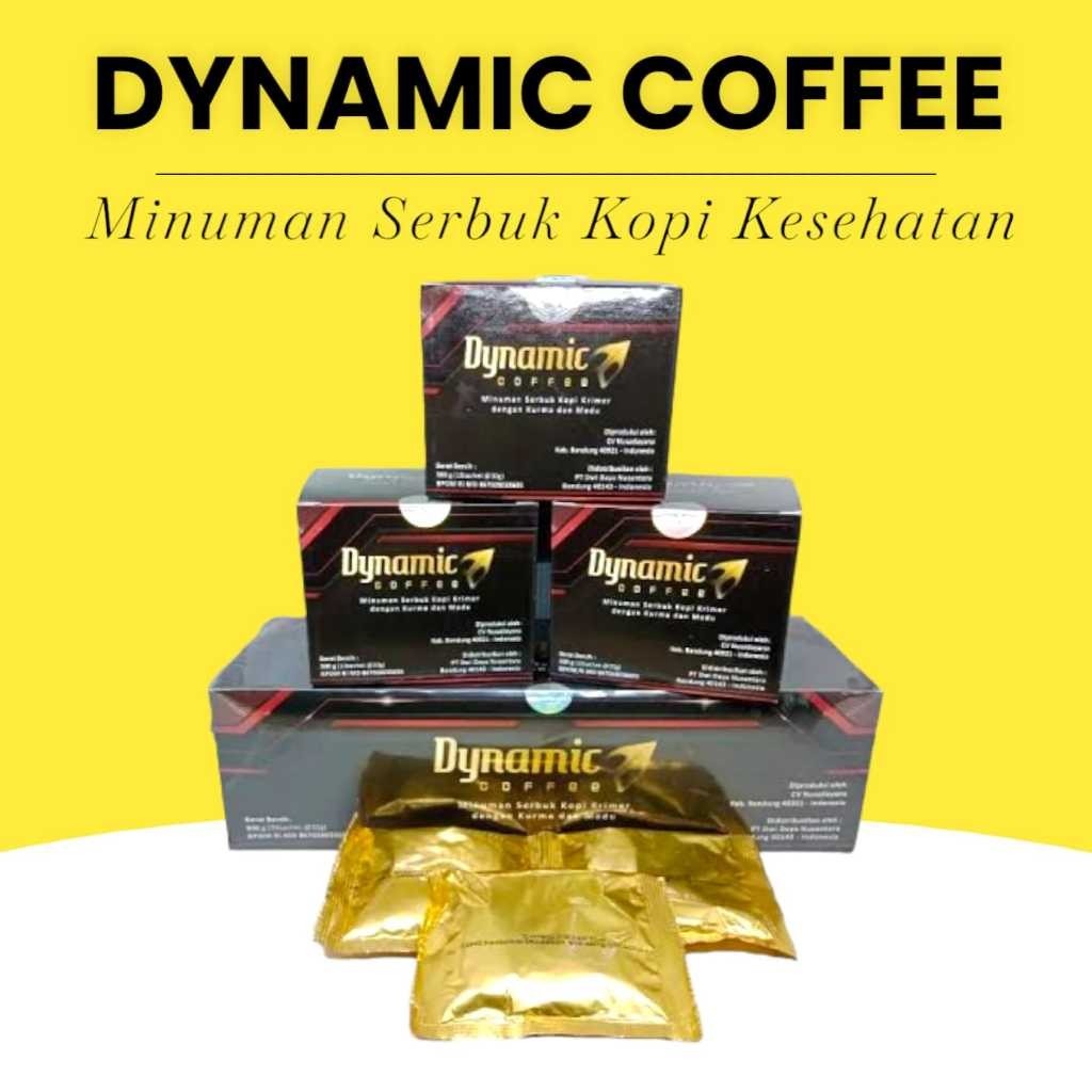 

DYNAMIC COFFEE 1 BOX ISI 10 SACHET ORIGINAL KEMASAN TERBARU