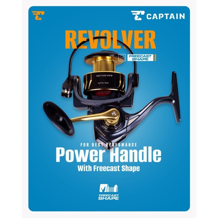 Reel Pancing Captain Revolver 1000/2000/3000 Power Handle