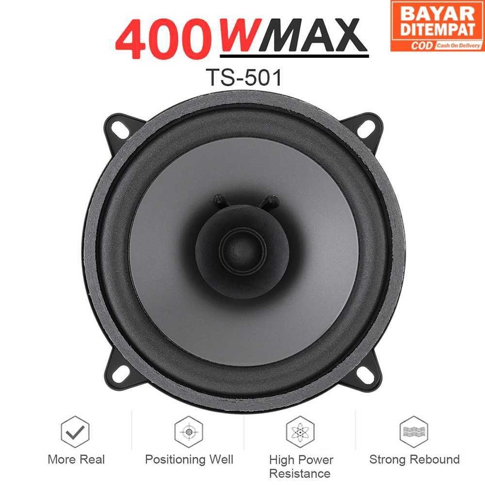 ( COD HNstore20 )  Pcinener Speaker Subwoofer Mobil HiFi 5 Inch 400W 1 PCS - TS-501
