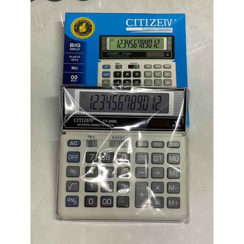 

Kalkulator 868L 12 Digit - Calculator Check Lengkap RB9