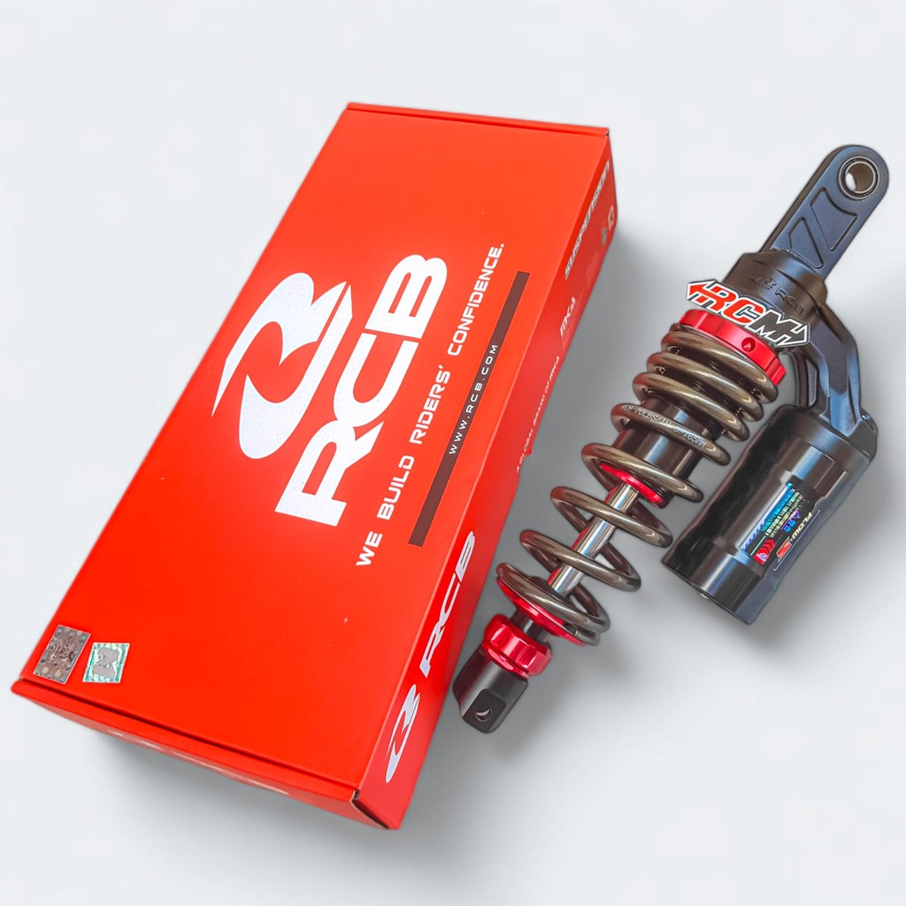 RCB FLOW-S SKOK SHOCK BELAKANG TABUNG 330MM VARIO 125 150 BEAT FI SCOOPY SPACY GENIO ORI RACING BOY