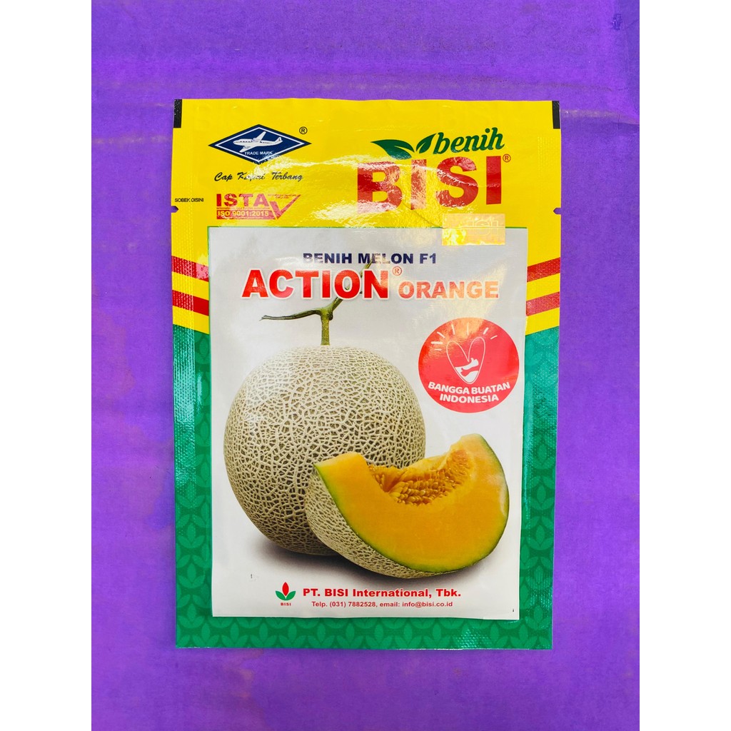Benih Melon ACTION ORANGE Hibrida F1 kemasan  ±550 biji KAPAL TERBANG