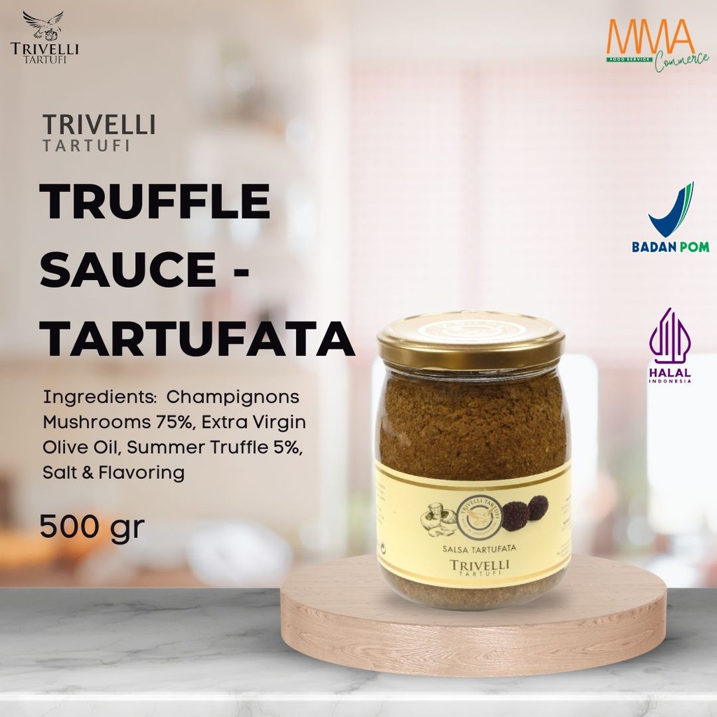 

Trivelli Truffle Sauce - Tartufata - 500 Gram / Saus pasta / Saus Jamur