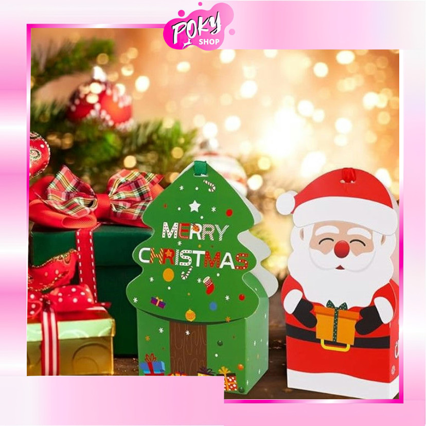 

POKY - 6463 Goodie Bag Christmas Motif / Box Tentengan Hampers Natal