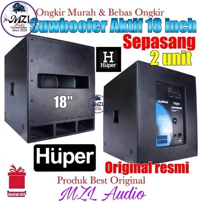 Subwoofer Aktif Double power Huper 18 inch SRP118Se Original resmi