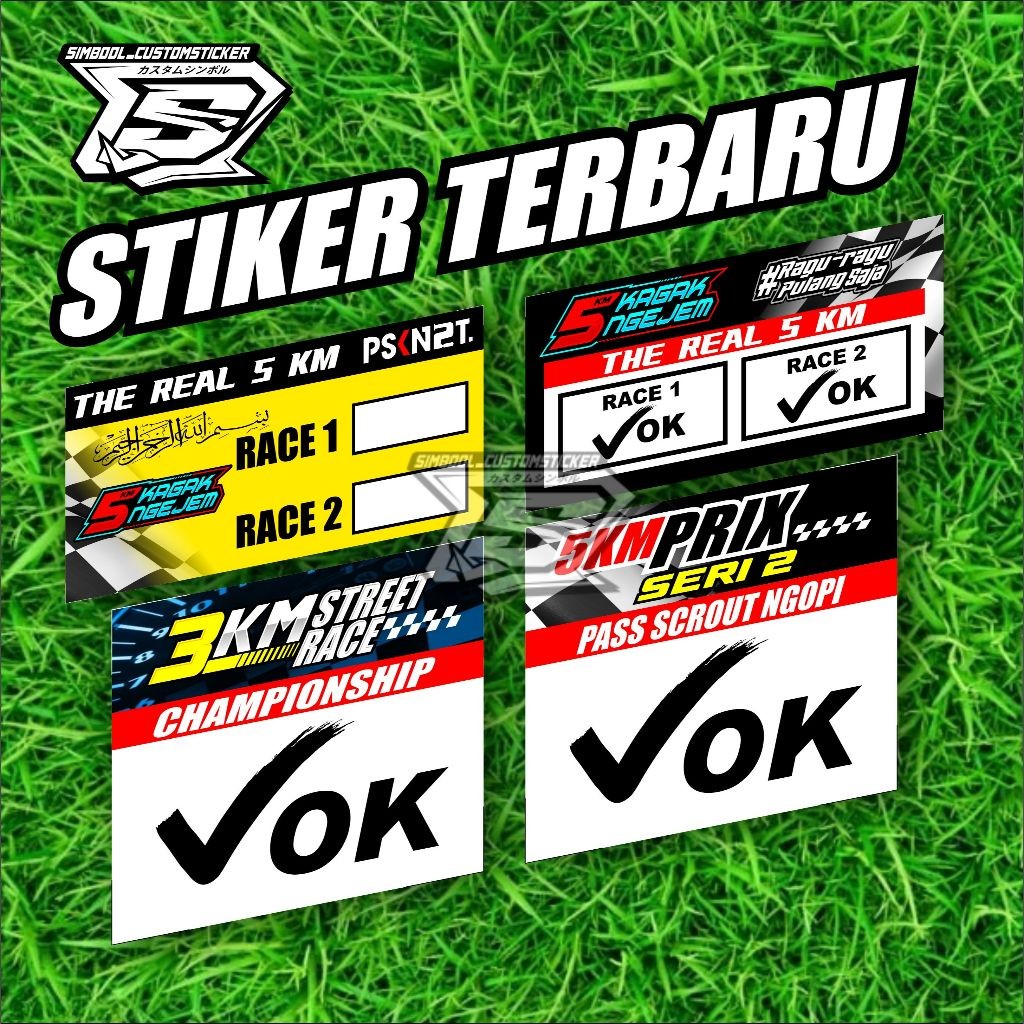 STIKER FIZ R 5KM KAGAK NGEJEM STIKER 3KM FIZ R 2 STROKE STIKER ROADRACE