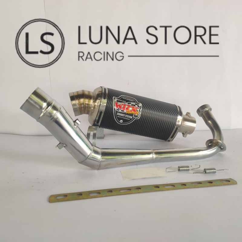 Knalpot Racing WRX OVAL CARBON All Matik Series Beat, Scoopy, Genio, NMAX, PCX, Aerok, Mio, Vario 15