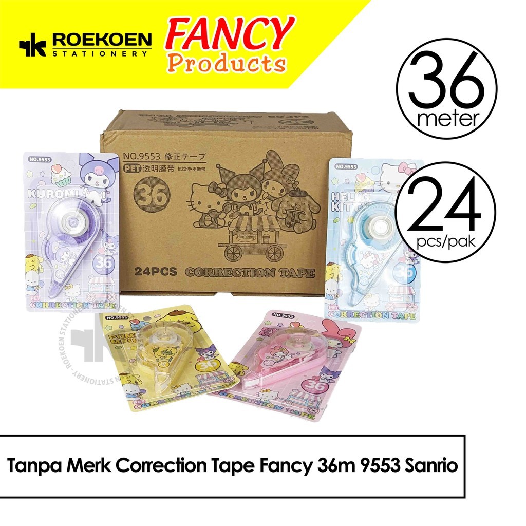 

Tanpa Merk Correction Tape Fancy 36m 9553 Sanrio