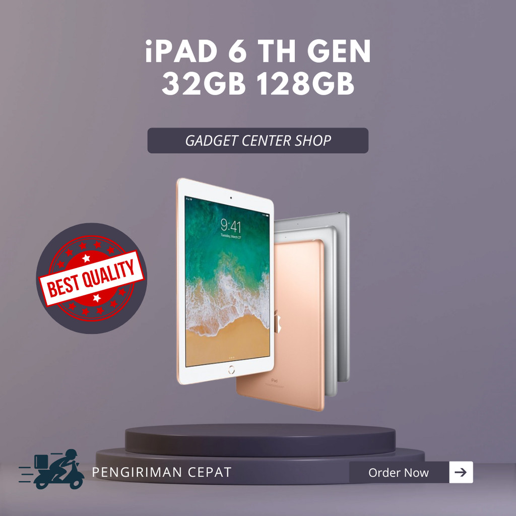 iPad 6 32GB 128GB Wifi Only Second Original | GADGET CENTER