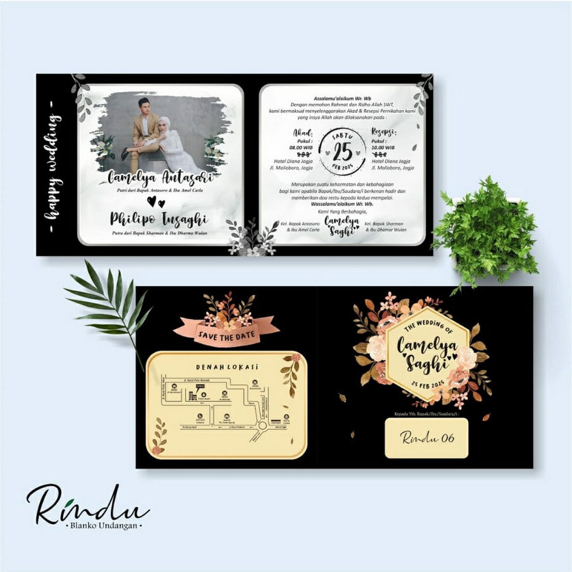 Blangko rindu 06  Wedding Invitation