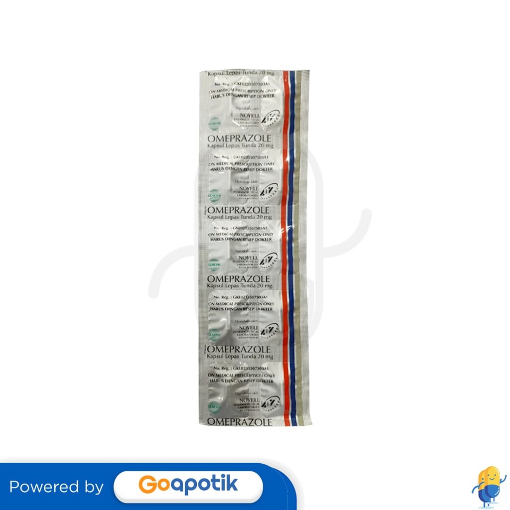 Omeprazole Novell 20 Mg Strip 10 Kapsul