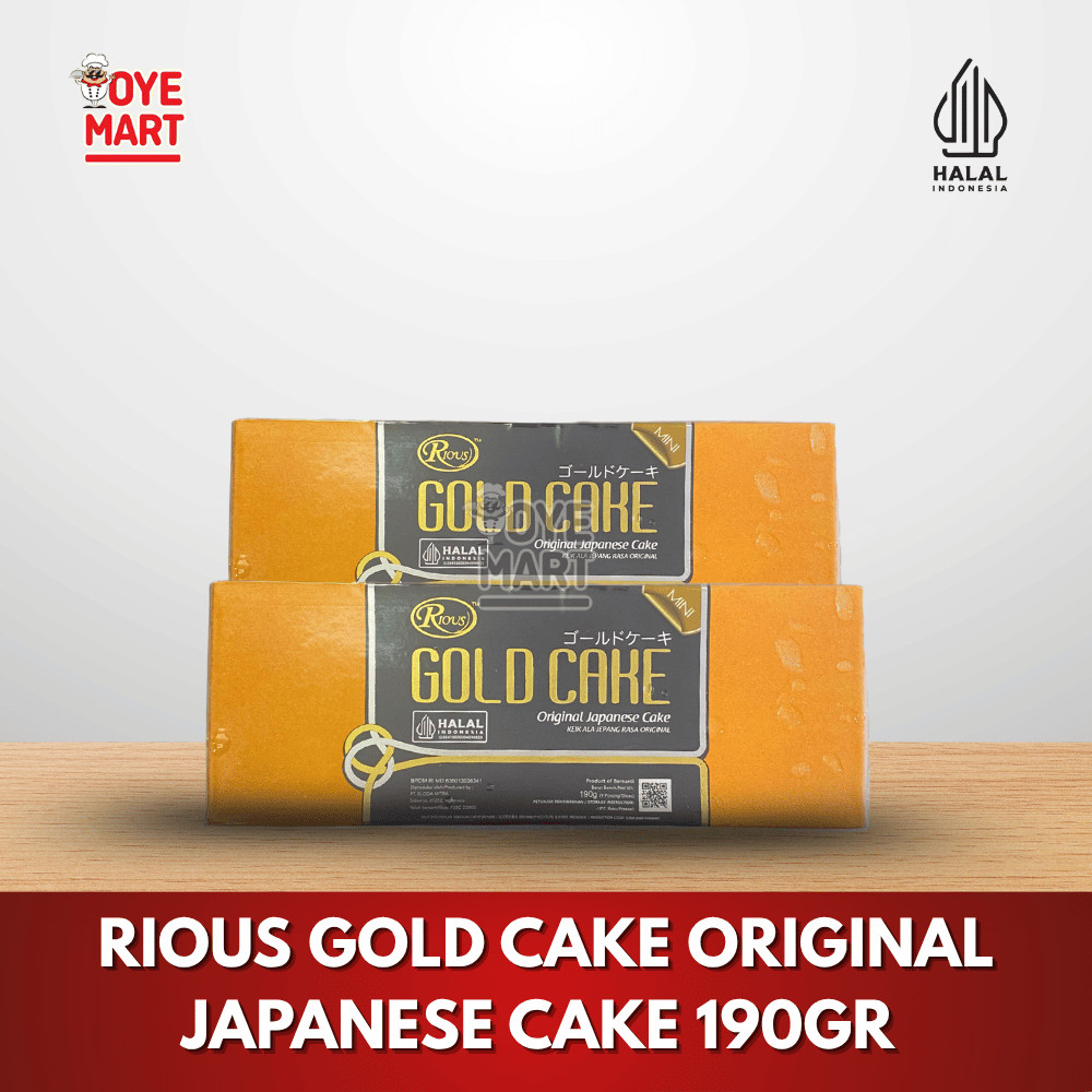 

RIOUS GOLD CAKE JAPANESE CHEESE CAKE 200GR/BOLU SIAP SAJI