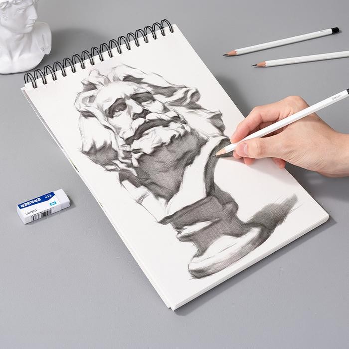 

TERLARIS! Deli Sketch Book / Buku Gambar Sketsa 40 lembar A4 EC402 - Atas
