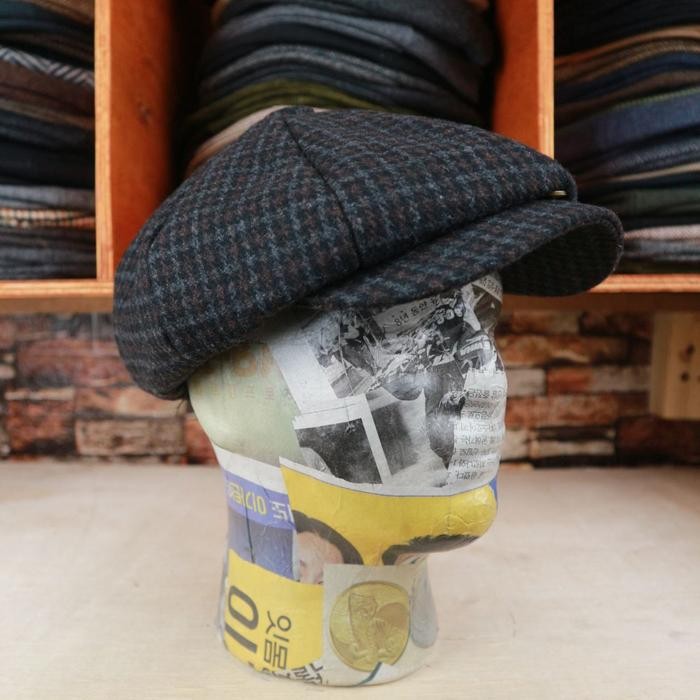 Newsboy cap Wool Pria Topi Seniman Lookouthejo - XL