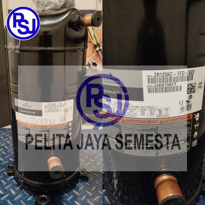 Kompresor AC Copeland ZR125KC-TFD-522 / Compressor Copeland ZR125KC / 10PK SCROLL ZR125