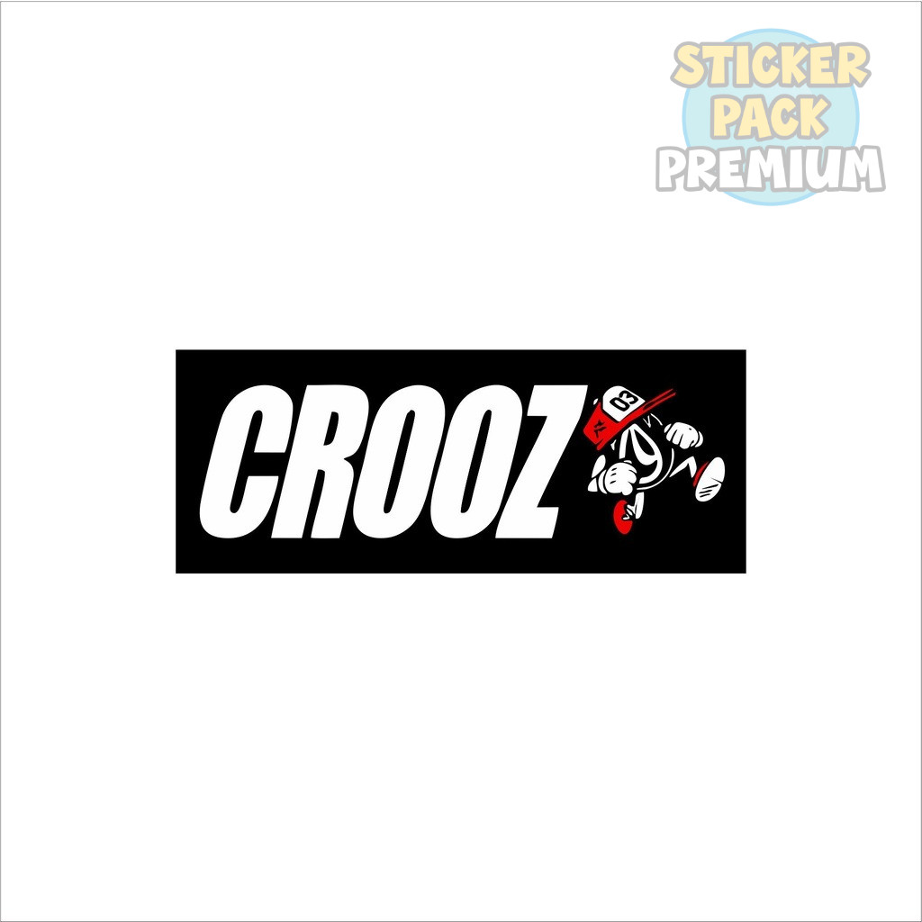 STIKER CROOZ STICKER CROOZ STIKER BRAND DISTRO STIKER HELM STIKER MOTOR STRIPING DECAL STIKER DINDIN