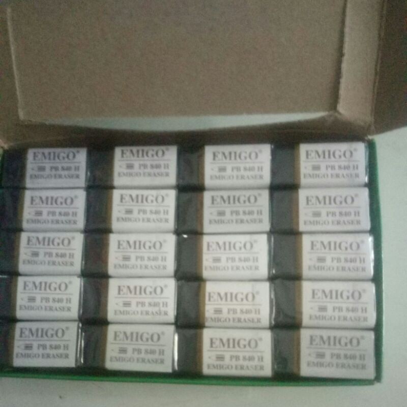 

Dalingshop PENGHAPUS PENSIL EMIGO PUTIH HITAM Eraser, Stip