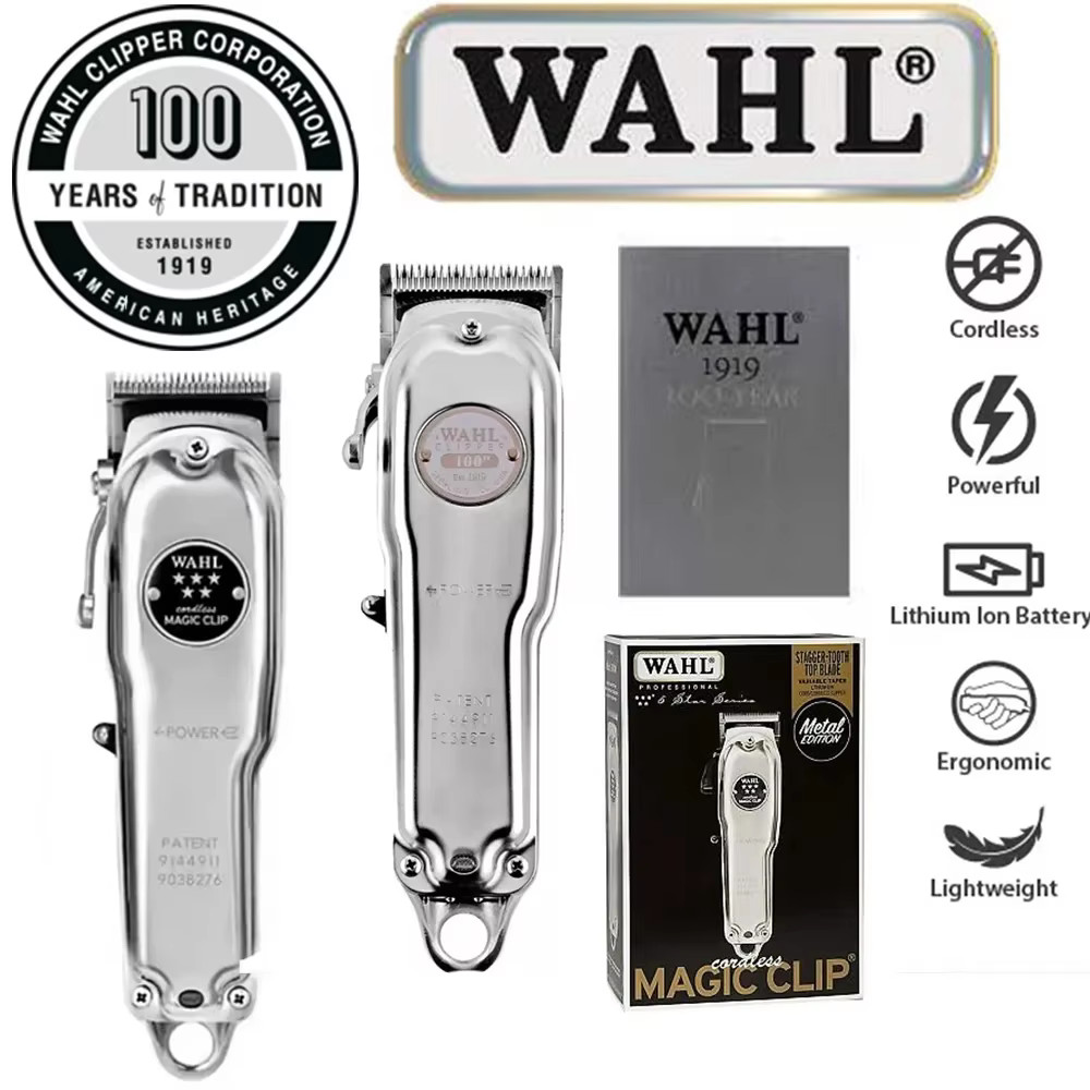 Wahl Professional Cordless Hair Clipper, Li Trimmer, Foil Shaver para barbeiros e estilistas, 5 Star
