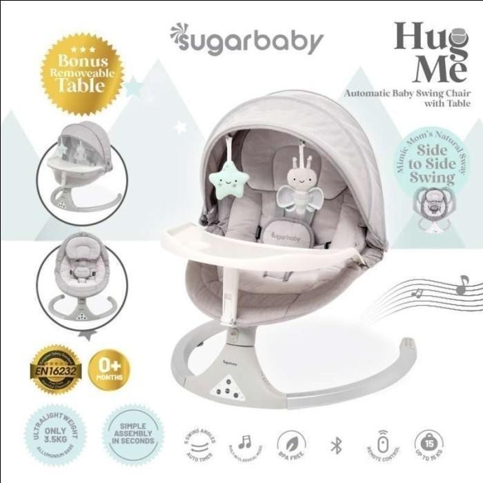 Sugar Baby Hug Me Automatic Baby Swing Bouncer - Grey