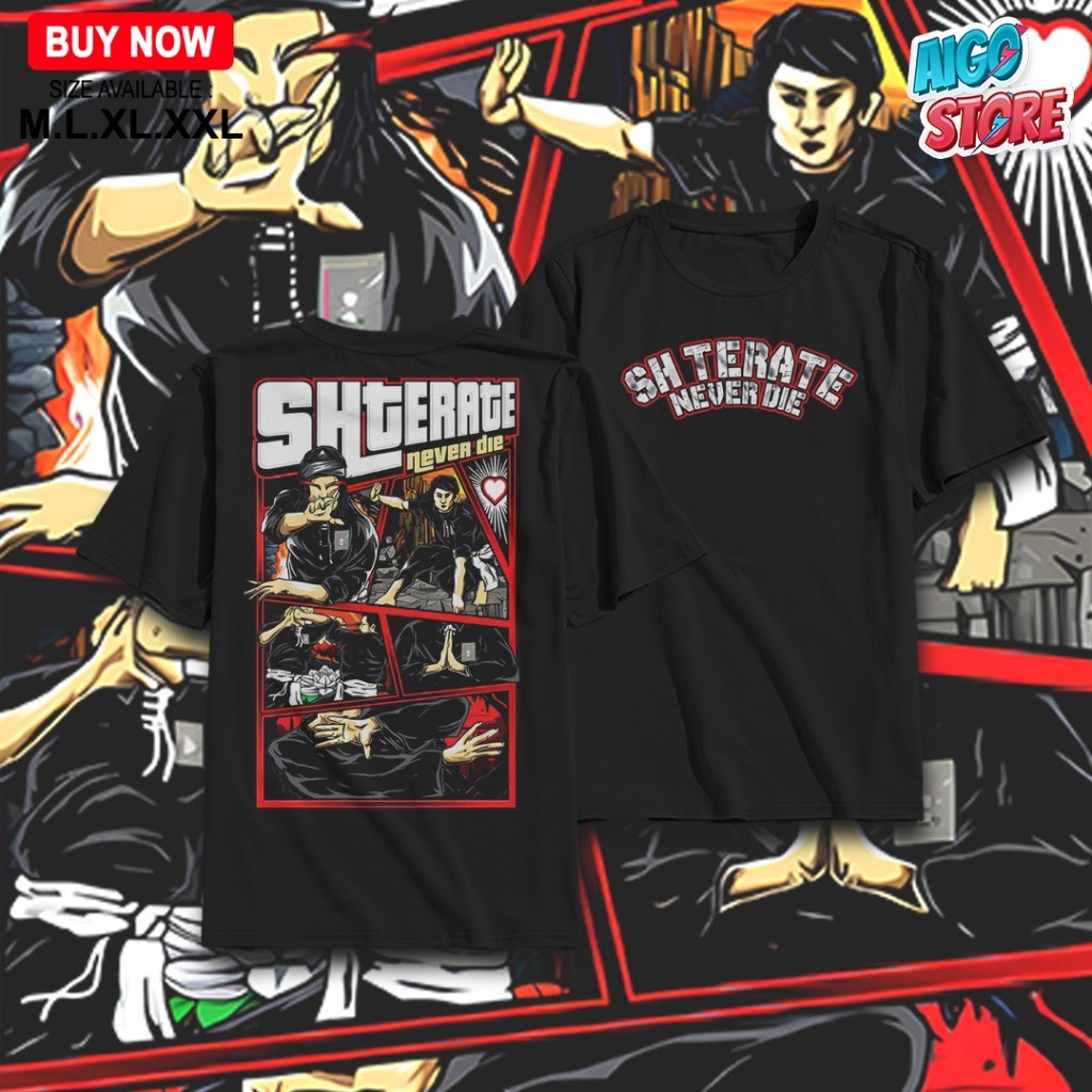 Kaos SH TERATE Never Die Comic - Kaos PSHT Comic - Kaos Terate distro Katun