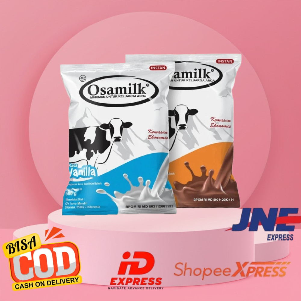 

OSAMILK - Susu Sapi Bubuk Penambah Berat Badan Osamilk Vanila dan Coklat isi 500 gr