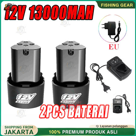 2PCS Baterai Lithium 12V Alat Listrik Baterai Aksesori Bor Tangan Baterai Untuk Xenon Ryu JLD 1300MA