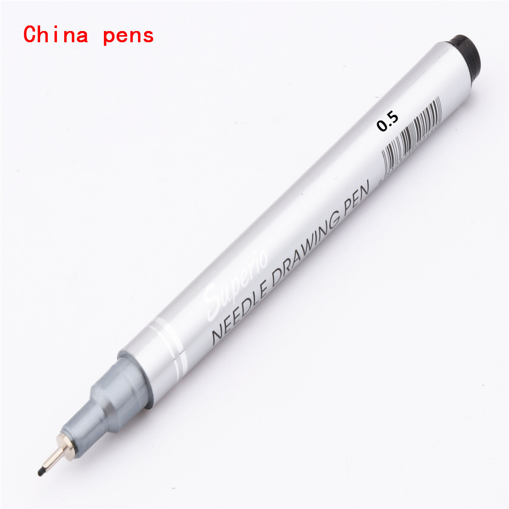 

Ink Black Micron Neelde Drawing Pen Waterproof Pigment Fine Line Sket Markers Pen For Writing Hand-Paint anime Art Supplies