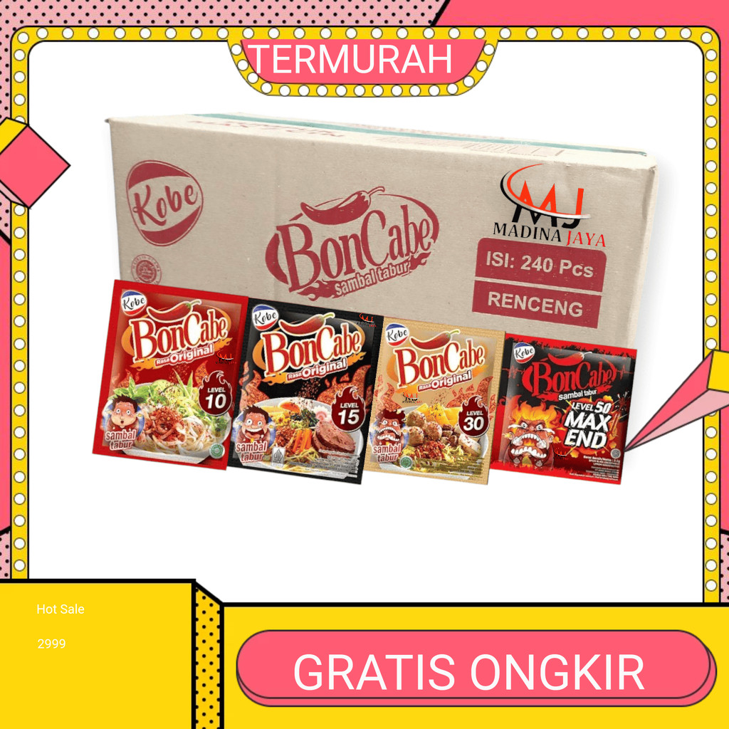 

Boncabe Sachet /Saset Level 10 15 30 50 Dus /Box - Spices