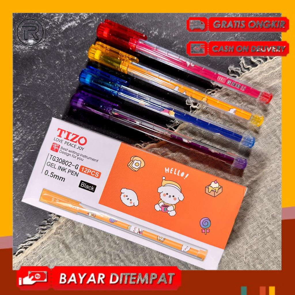 

BOLPOINT GEL TIZO TG30802-G / Pulpen Tizo TG30802-G