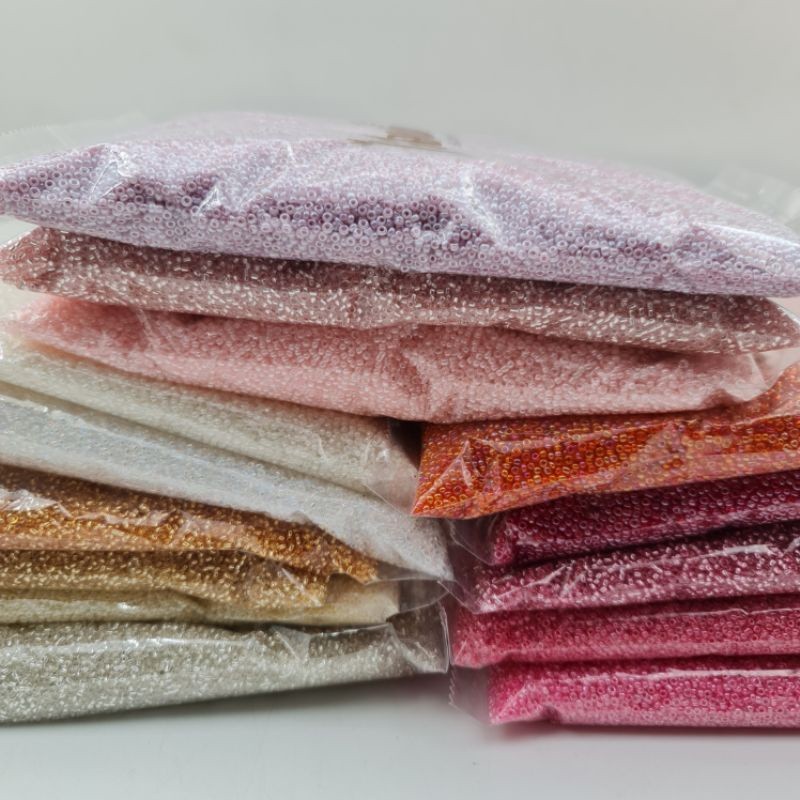 ( PER PON ) MOTE MONTE PAYET PASIR  UKURAN 12/0 Payet Jepang SUPER  PER Pak Besar (BAGIAN 1)