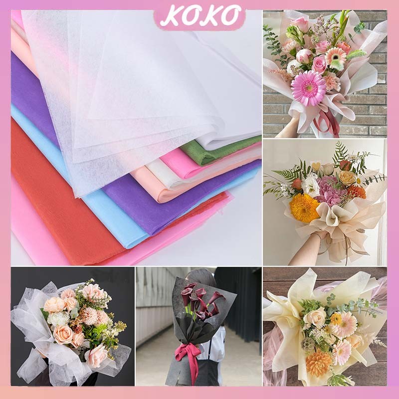 

【30PCS】KERTAS BUNGA COTTON PAPER TISSUE KERTAS TISU BUKET BUNGA FLOWER WRAPPING BUKET BUNGA