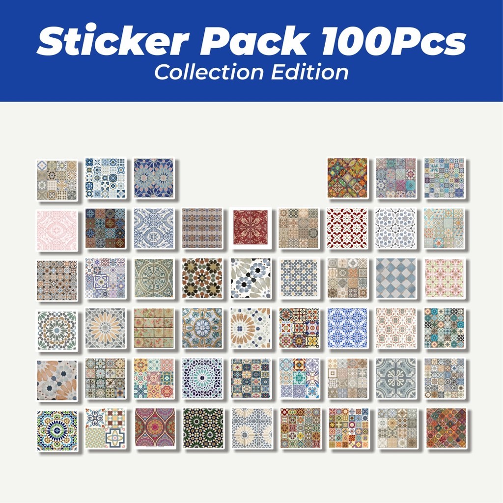 

Hot Stiker Motif Vibrant Tile Graphics Library [Grafis Ubin yang Cerah] Lucu Anti Air Stikers Berperekat Waterproof Sticker Decal Buat Motor Helm Buku Journal Koper Casing HP Laptop Botol Minum