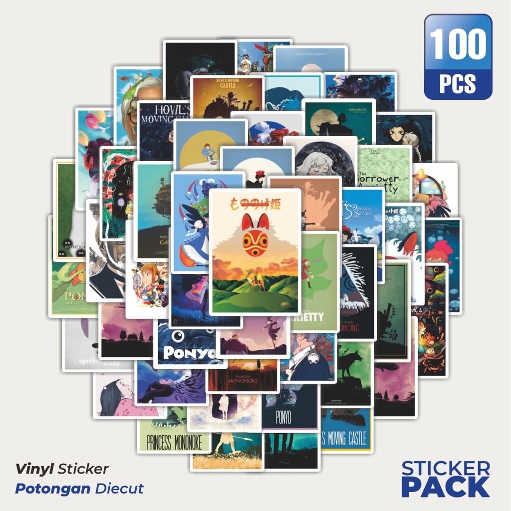 

MURAH 100 PCS Stiker Poster Mozaik Waterproof Aesthetic- Untuk Laptop, Motor, dan Helm - Paper Stationery Pack