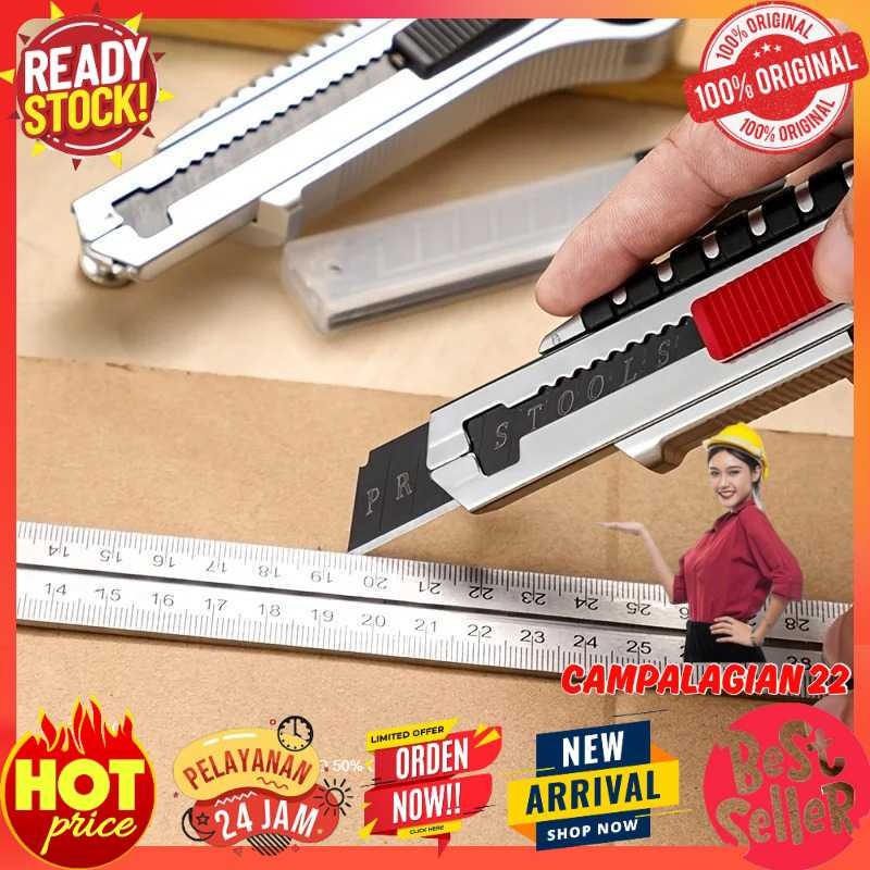 

Januel Pisau Cutter Pemotong Kertas SK5 Blades With 5PCS Blades - Jn57