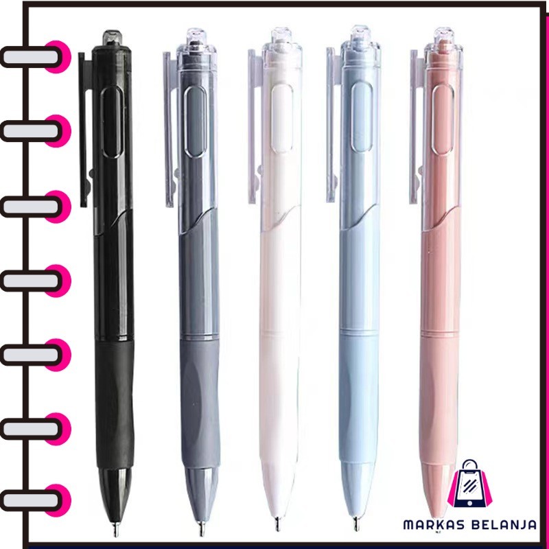 

MARKAS PN03 Pulpen Gel Retractable 4 Warna 0.5mm Ink Water Base 1 PCS Panjang 145mm Y1832