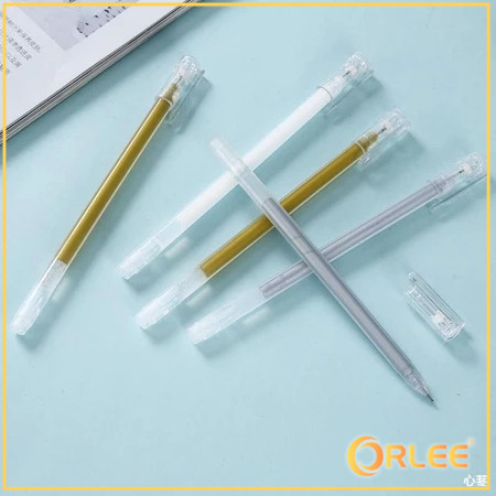 

ORLEE Pena Glitter Gel Metalik 0.9mm Emas Silver Putih Pulpen Warna Warni Gold Colour Gel Pen Tinta Metallic Ballpoint Craftwork Scrapbook Y3436