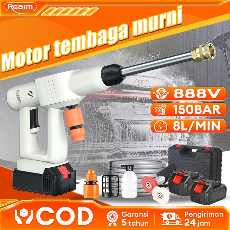 Reaim 150Bar Jet Cleaner 888V Kualitas Tinggi Mesin Cuci Mobil Alat Stean Cuci Mobil Mesin Semprot C