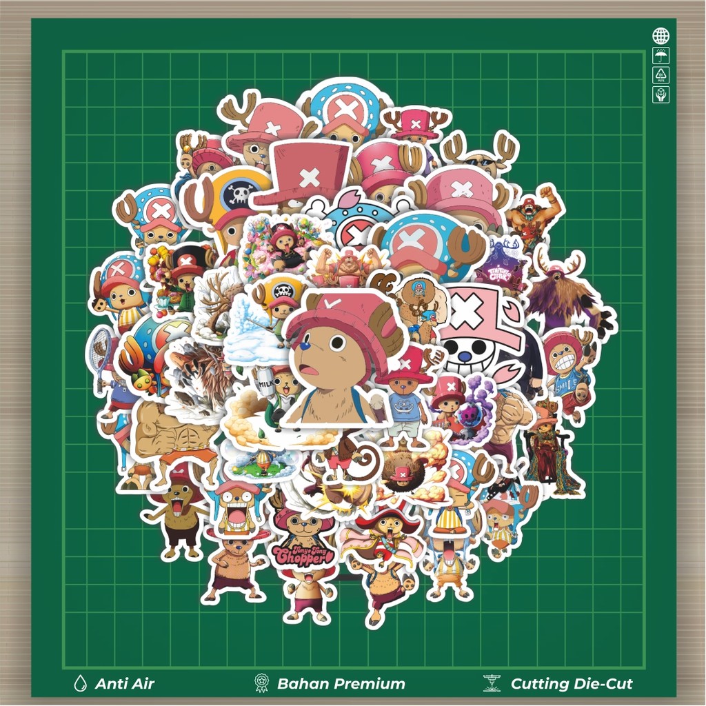 

HOT 50 PCS STIKER Stiker Anime Kartun Tony Tony Chopper One Piece Stiker Fashion Cars Decal Dingin Kartu Album Custom Vinyl Anti Air- Sticker Aesthetic Buku Journal Koper Casing HP Tablet Laptop Helm Motor Botol Minum