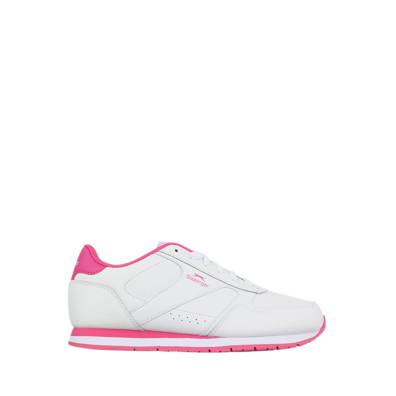 Slazenger Unisex Kids Leisure Classic Shoes - White/Cerise